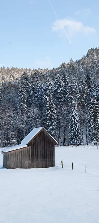 Paysage hivernal près de l'Enztalhotel en Forêt-Noire à Enzklösterle