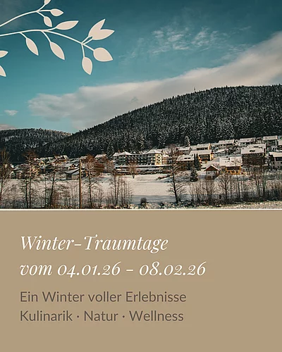 Winter-Traumtage im Enztalhotel . Unsere Winter-Traumtage verbinden Genuss, Natur und Entspannung zu einem abwechslungsreichen Programm. .